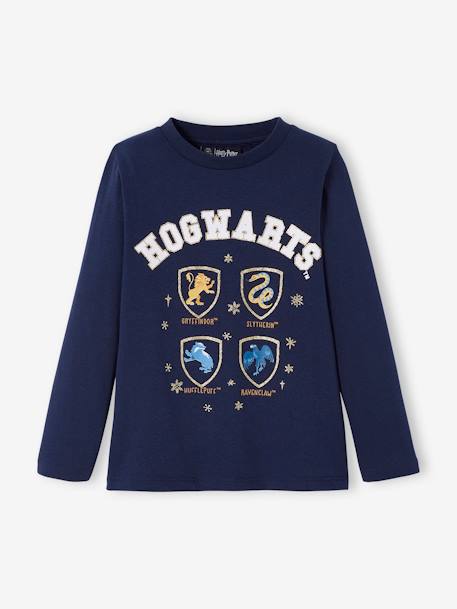 T-shirt met lange mouwen met Harry Potter® thema Marineblauw - vertbaudet enfant 