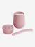 Gobelet d'apprentissage avec paille Mini Cup en silicone rose+vert sauge - vertbaudet enfant 