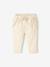 Pantalon bébé fille molleton écru+vieux rose - vertbaudet enfant 