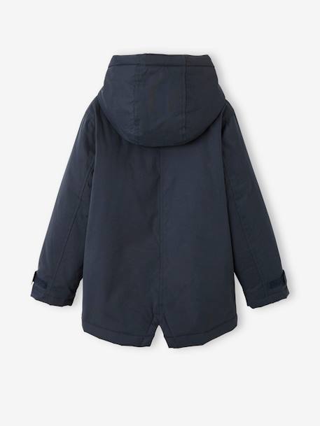 Parka garçon 3 en 1 blouson amovible bleu grisé+kaki+lichen+Marine grisé+noix de pécan - vertbaudet enfant 