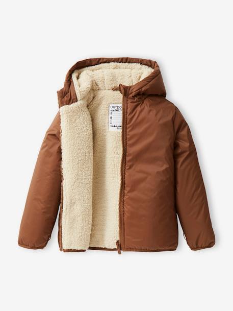 Parka garçon 3 en 1 blouson amovible bleu grisé+kaki+lichen+Marine grisé+noix de pécan - vertbaudet enfant 