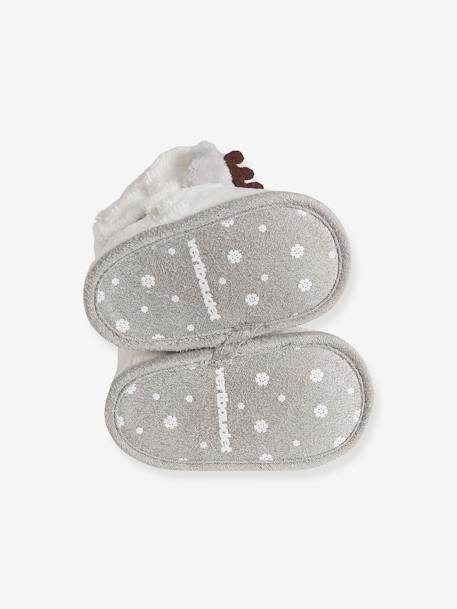 Gevoerde pantoffellaarsjes voor baby's ecru - vertbaudet enfant 