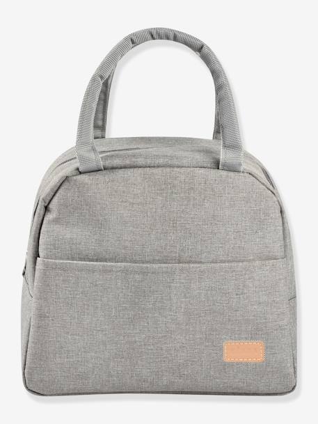 Isotherm lunchtas BEABA beige, bedrukt+gemêleerd grijs - vertbaudet enfant 