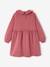 Robe en molleton col Claudine fille prune - vertbaudet enfant 