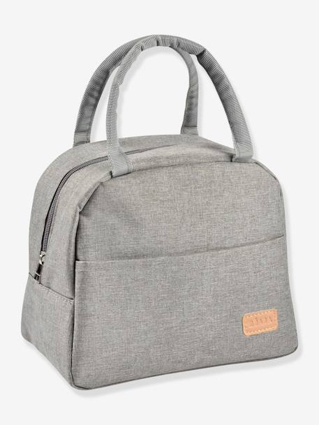 Isotherm lunchtas BEABA beige, bedrukt+gemêleerd grijs - vertbaudet enfant 