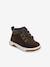 Bottines bébé garçon lacets + glissière chocolat - vertbaudet enfant 