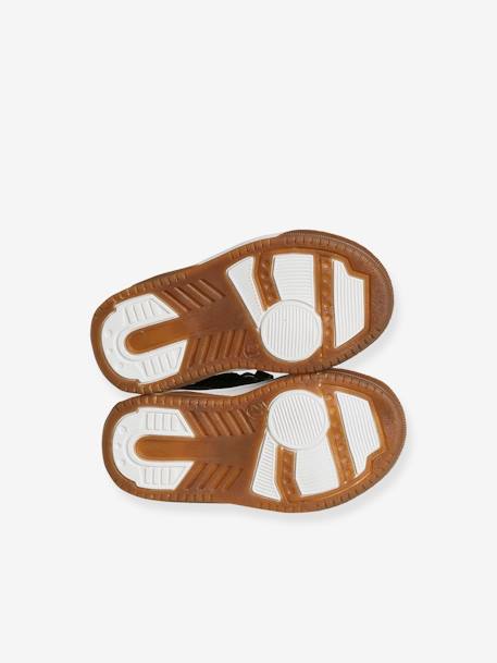 Bottines bébé garçon lacets + glissière chocolat - vertbaudet enfant 