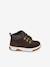 Bottines bébé garçon lacets + glissière chocolat - vertbaudet enfant 