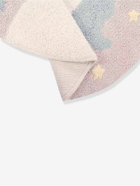 Tapis coton lavable Licorne Believe in yourself gris - vertbaudet enfant 