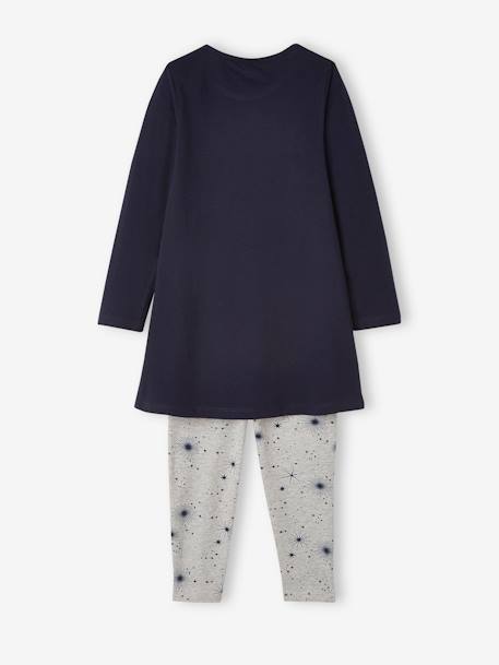 Ensemble fille Chemise de Nuit + Legging Harry Potter Bleu marine - vertbaudet enfant 
