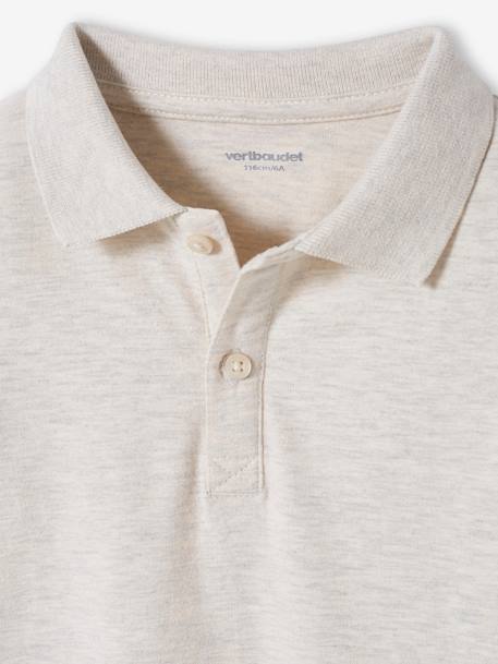 Set van 2 jongenspolo's met lange mouwen groen+SET JEANSBLAUW - vertbaudet enfant 