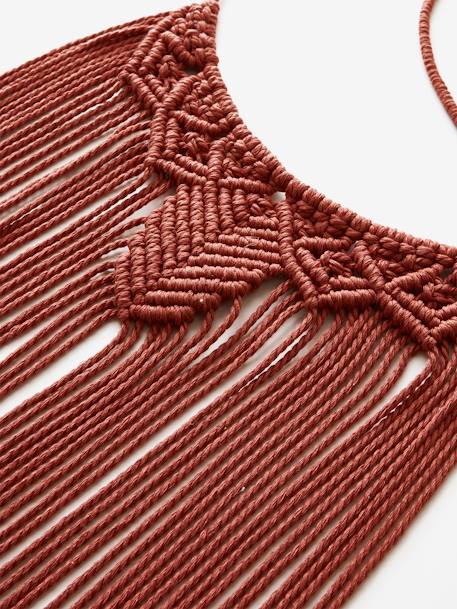Dromenvanger XL Maan in macramé terracotta - vertbaudet enfant 
