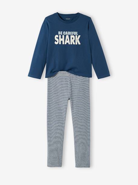 Lot de 2 pyjamas 'requins' garçon LOT BLEU ET GRIS - vertbaudet enfant 