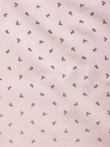 Ensemble bonnet + moufles + foulard bébé fille en maille imprimée personnalisable bois de rose - vertbaudet enfant 