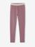 Legging fille ceinture irisée Basics gris chiné+MARINE GRISE+mauve+NOIR+rose foncé - vertbaudet enfant 
