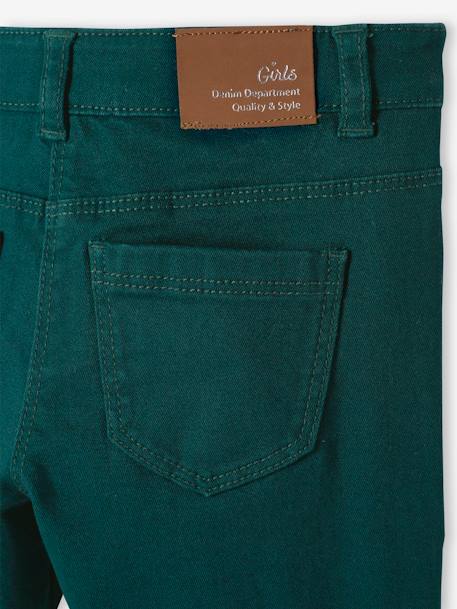 Pantalon slim Morphologik fille tour de hanches FIN vert - vertbaudet enfant 