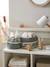 Lot de 2 petits paniers de rangement réversibles HANOÏ beige - vertbaudet enfant 