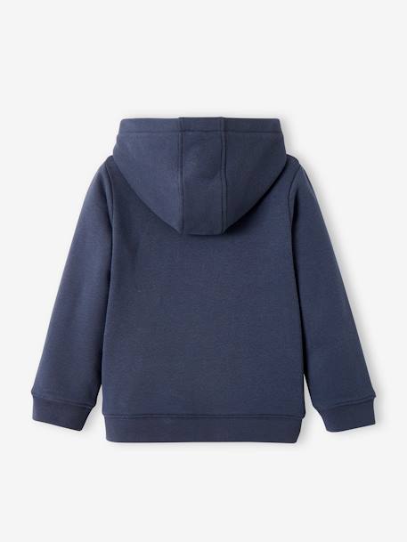 Sweat à capuche zippé sport Basics fille. bleu+rose - vertbaudet enfant 