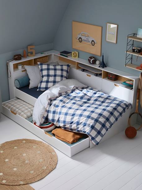Lit enfant multi rangements TRÉSOR BLANC - vertbaudet enfant 