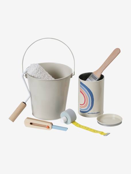 Kit du peintre en bois FSC® bleu - vertbaudet enfant 
