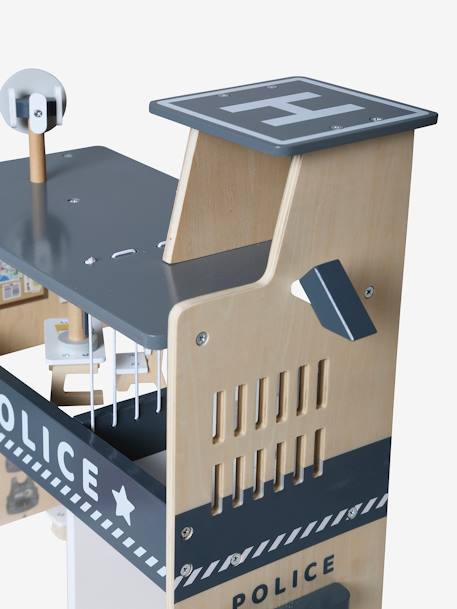 Centre de secours poste de police + poste de pompiers en bois FSC® blanc - vertbaudet enfant 