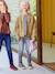 Jean slim MorphologiK fille tour de hanches LARGE avec usures BLEU FONCE DELAVE+denim black+DENIM GREY - vertbaudet enfant 