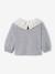T-shirt avec col en broderie anglaise bébé gris chiné - vertbaudet enfant 