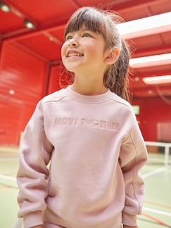 Meisje-Set-Set sweater en joggingbroek "Move together" van fleece voor meisjes