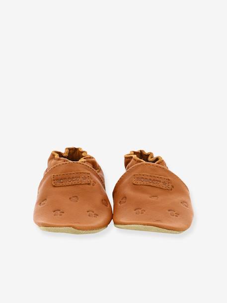 Chaussons cuir souple bébé Mywood © marron - vertbaudet enfant 