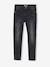 Jean slim MorphologiK fille tour de hanches LARGE avec usures BLEU FONCE DELAVE+denim black+DENIM GREY - vertbaudet enfant 