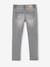 Jean slim MorphologiK fille tour de hanches LARGE avec usures BLEU FONCE DELAVE+denim black+DENIM GREY - vertbaudet enfant 