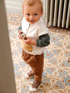 Babyset fleece sweater + fluwelen broek  - vertbaudet enfant