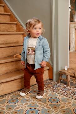 Bébé-Chemise, blouse-Chemise en jean bébé garçon personnalisable