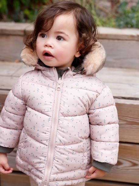Parka réversible bébé kaki - vertbaudet enfant 