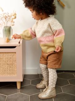 Baby-Trui, vest, sweater-Gebreide babytrui met brede strepen