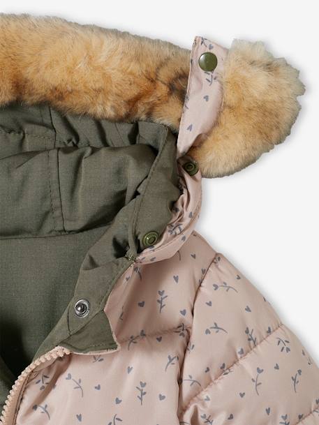 Parka réversible bébé kaki - vertbaudet enfant 