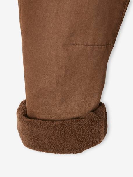 Pantalon style jogger doublé polaire garçon facile à enfiler encre+NOISETTE+vert sapin - vertbaudet enfant 