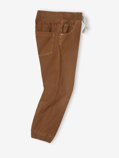 Pantalon style jogger doublé polaire garçon facile à enfiler encre+NOISETTE+vert sapin - vertbaudet enfant 