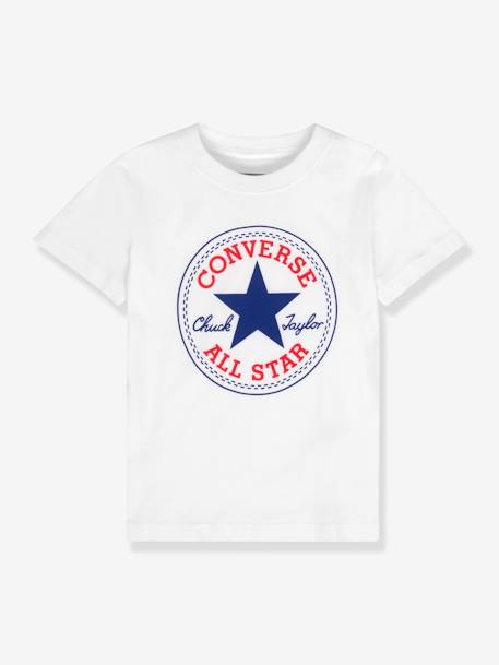 Tee-shirt enfant Chuck Patch CONVERSE blanc - vertbaudet enfant 