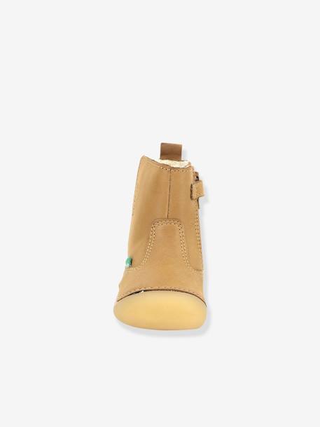 Boots fourrées cuir bébé garçon Socool Cho 1ers pas marine - vertbaudet enfant 