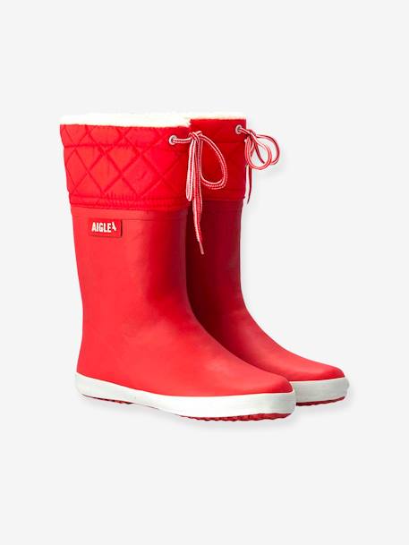 Bottes de pluie fourrées enfant Lolly Pop Giboulée marine blanc+noir blanc+rouge/blanc - vertbaudet enfant 