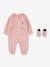 Set 2 pièces combinaison courte + chaussettes Lil Chuck rose pâle - vertbaudet enfant 