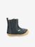 Boots fourrées cuir bébé garçon Socool Cho 1ers pas marine - vertbaudet enfant 