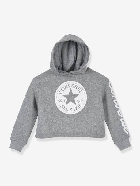 Chuck Patch Cropped Hoodie CONVERSE grijs - vertbaudet enfant 