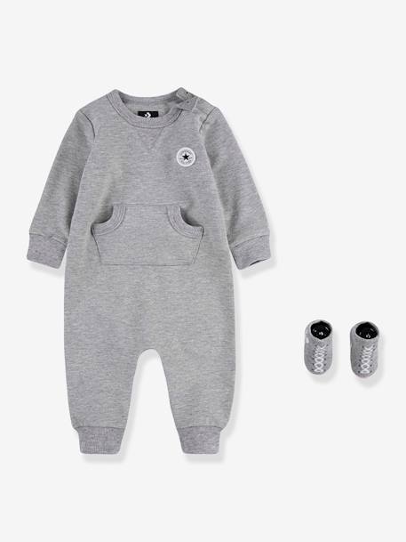 Set 2 pièces combinaison + chaussettes Lil Chuck gris - vertbaudet enfant 