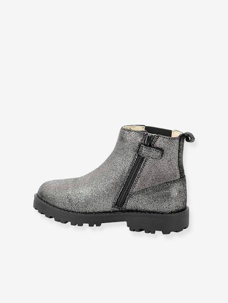 Boots cuir fille Groofit gris - vertbaudet enfant 