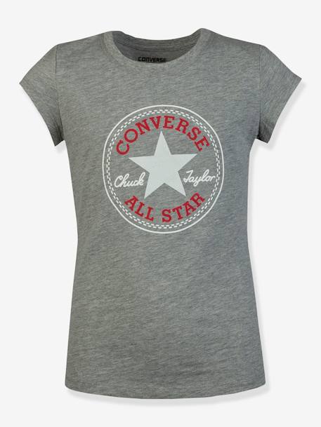 Tee-shirt enfant Chuck Patch blanc+gris - vertbaudet enfant 
