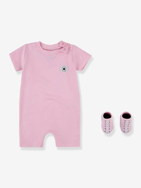 Set 2 pièces combinaison courte + chaussettes Lil Chuck rose - vertbaudet enfant 