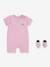 Set 2 pièces combinaison courte + chaussettes Lil Chuck rose - vertbaudet enfant 