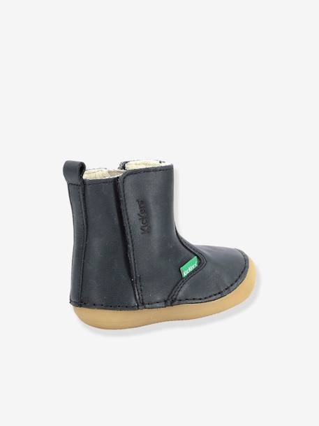 Boots fourrées cuir bébé garçon Socool Cho 1ers pas marine - vertbaudet enfant 